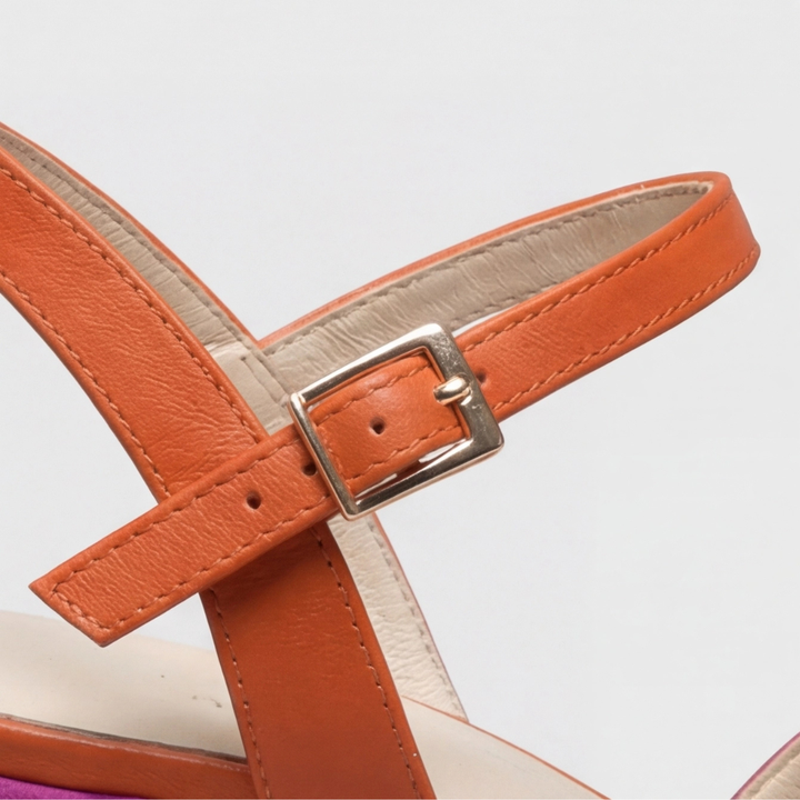 Amanda | Orthopädische Chunky Heels im Farbblock-Design
