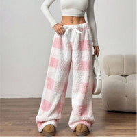 Nora | Plaid women’s fleece pants for cozy and casual winter looks
