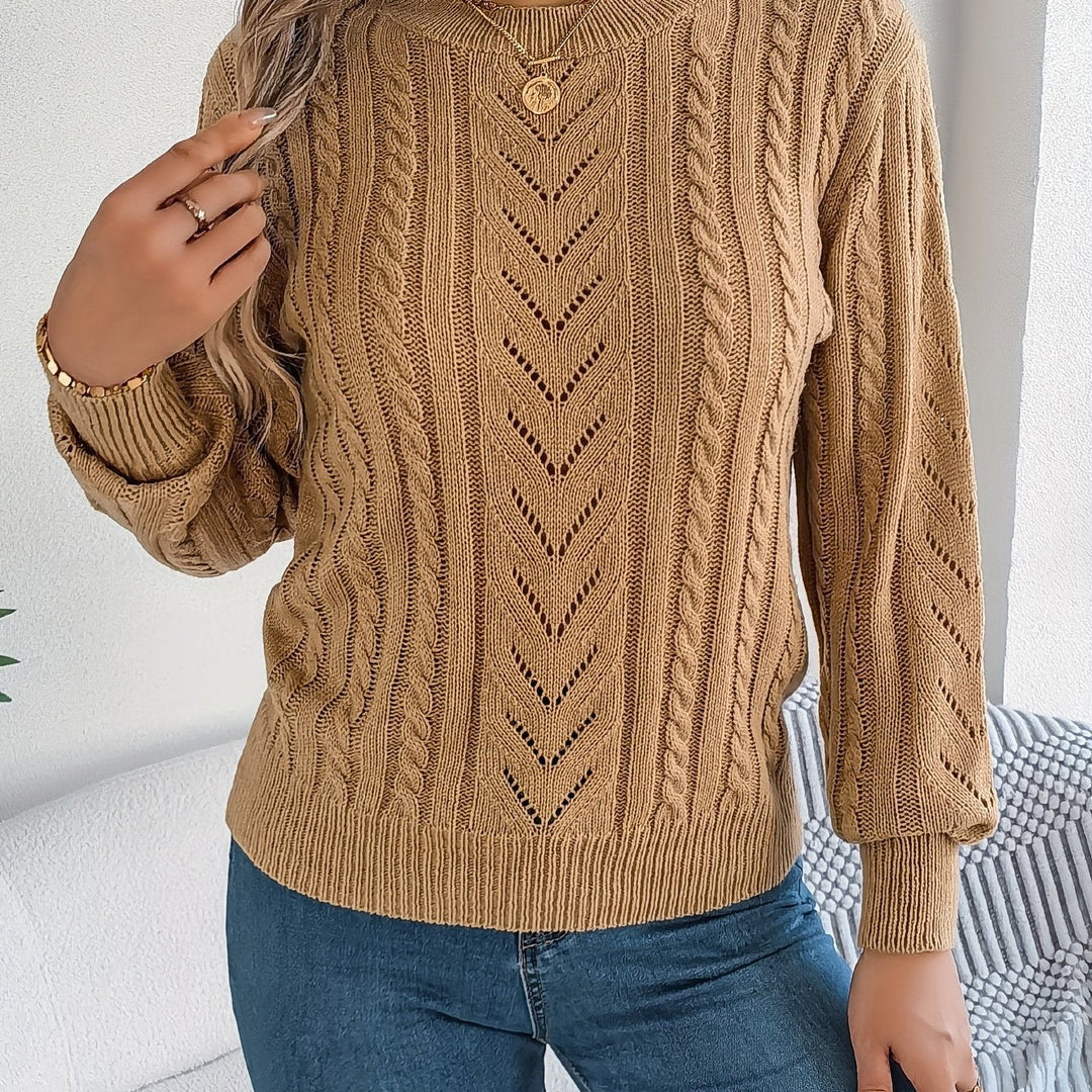 Blythe | Strickpullover mit Kabelmuster