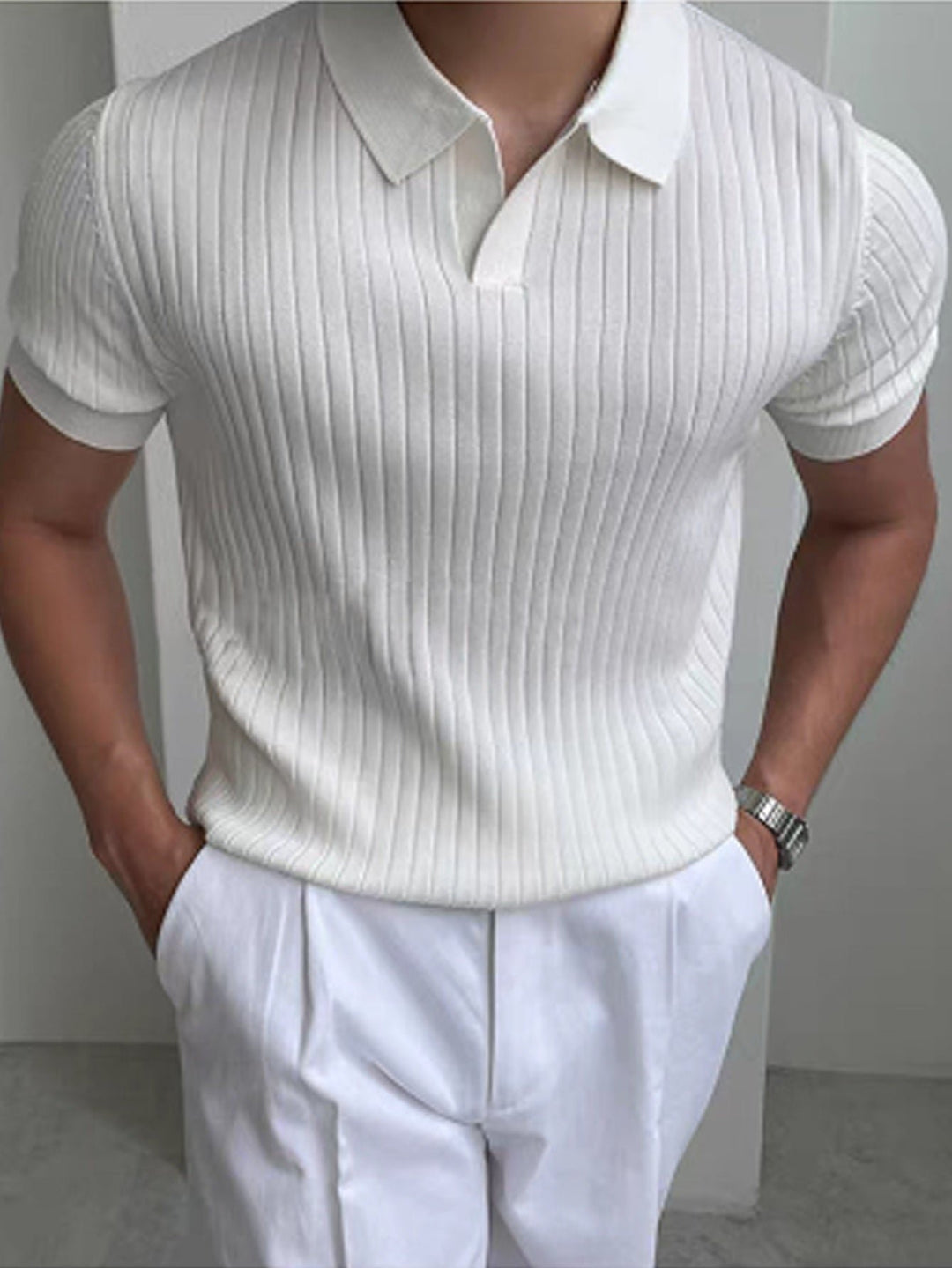 Cameron | Texturiertes Polo-Shirt – Eleganter Schnitt für Männer