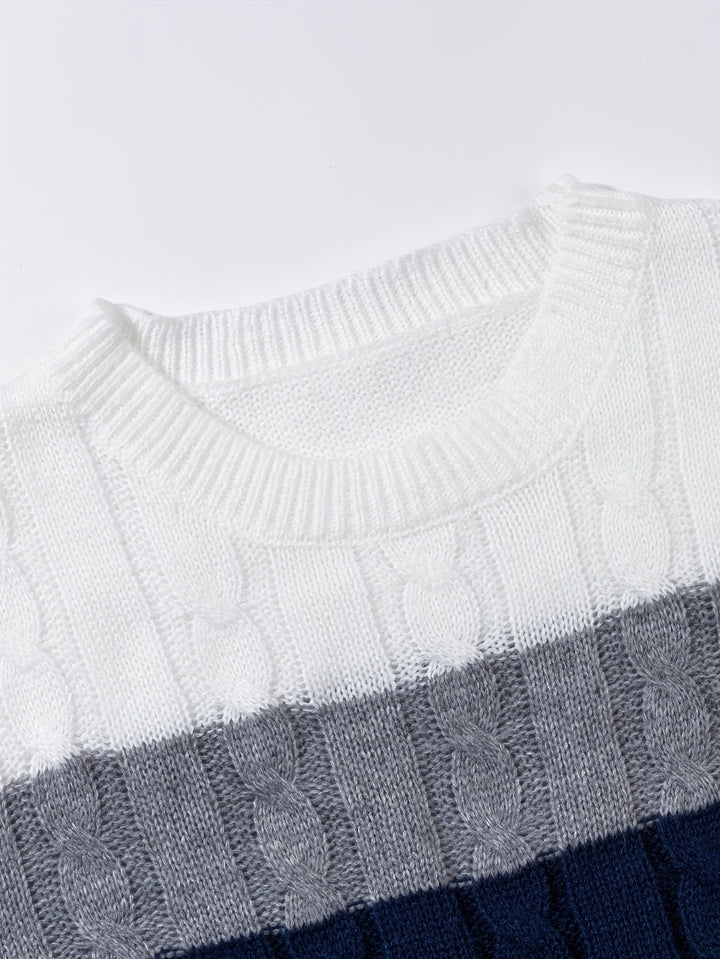 Nolan | Textured Cable-Knit Sweater – Timeless Look for Men