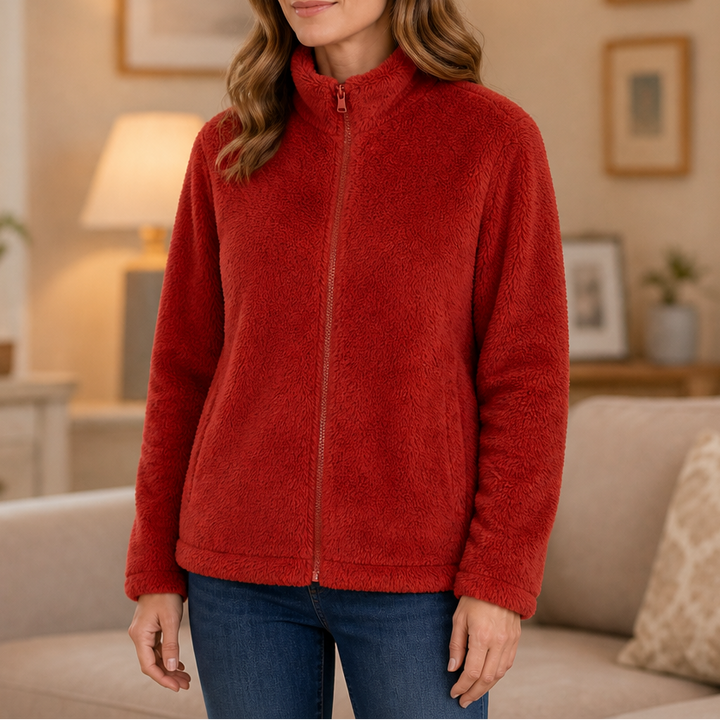 Velora | Fleecejacke mit Stehkragen – Weich und Warm für Frauen