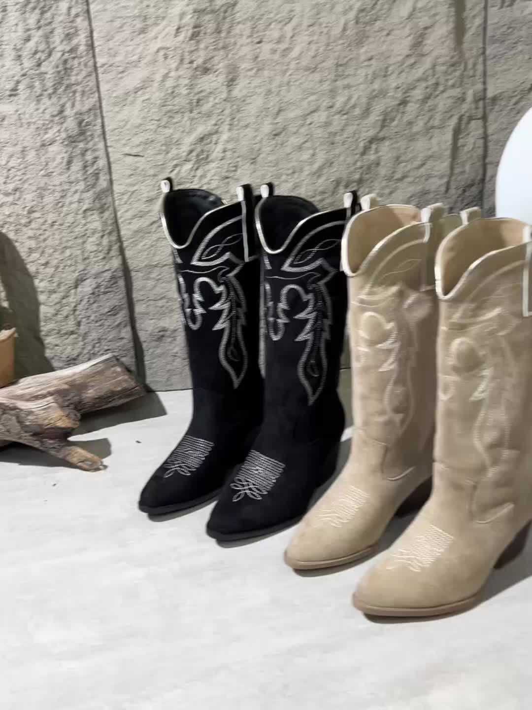 Blythe | Cowboystiefel mit weiter Wadenpassform für Damen