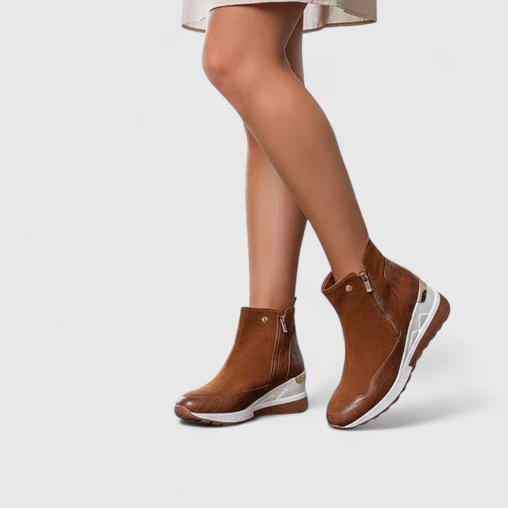 Charlotte | Orthopedic and Stylish Wedge-Heel Ankle Boots