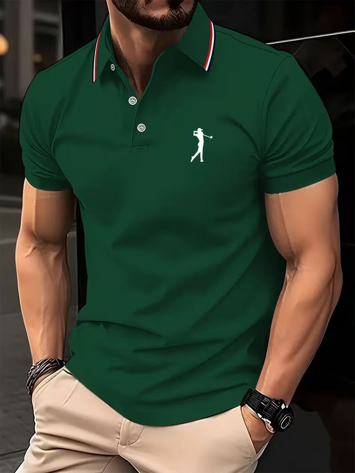 Arnold | Casual Golf Hemd – Kurzarm mit Print für Herren