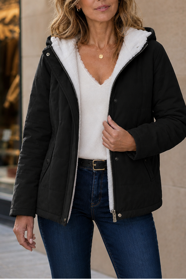 Coldbourne | Pufferjacke mit Kapuze – Wärme für kalte Tage