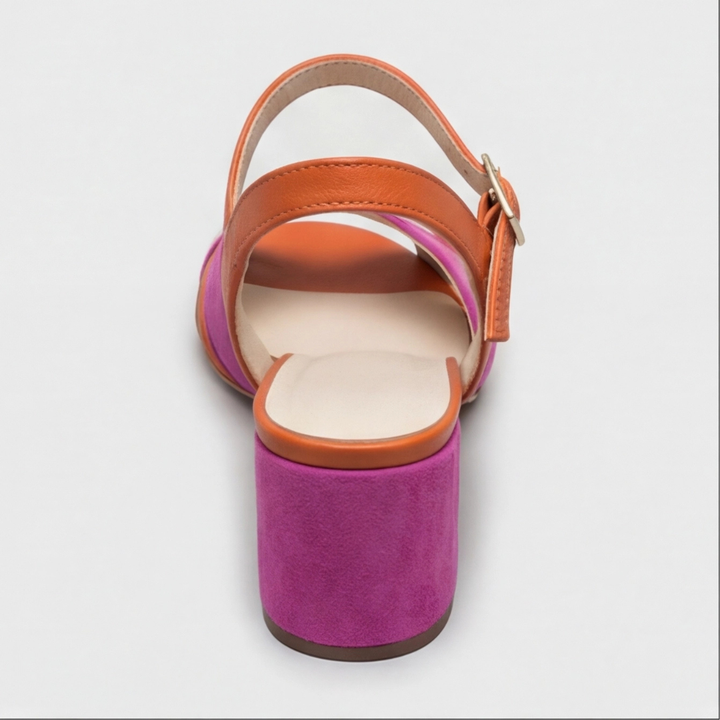Amanda | Orthopädische Chunky Heels im Farbblock-Design