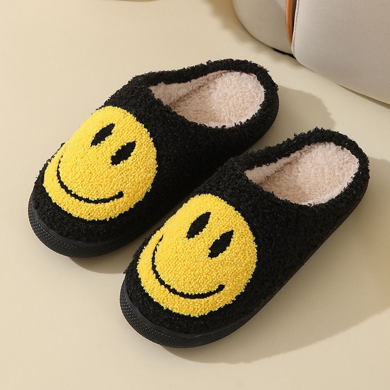 Carlo | Unisex-Hausschuhe – Komfortable Smiley-Design Slipper