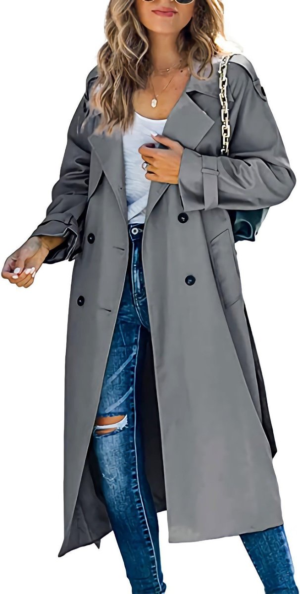 Alessia | Stilvoll Oversized Trenchcoat Mit Gürtel