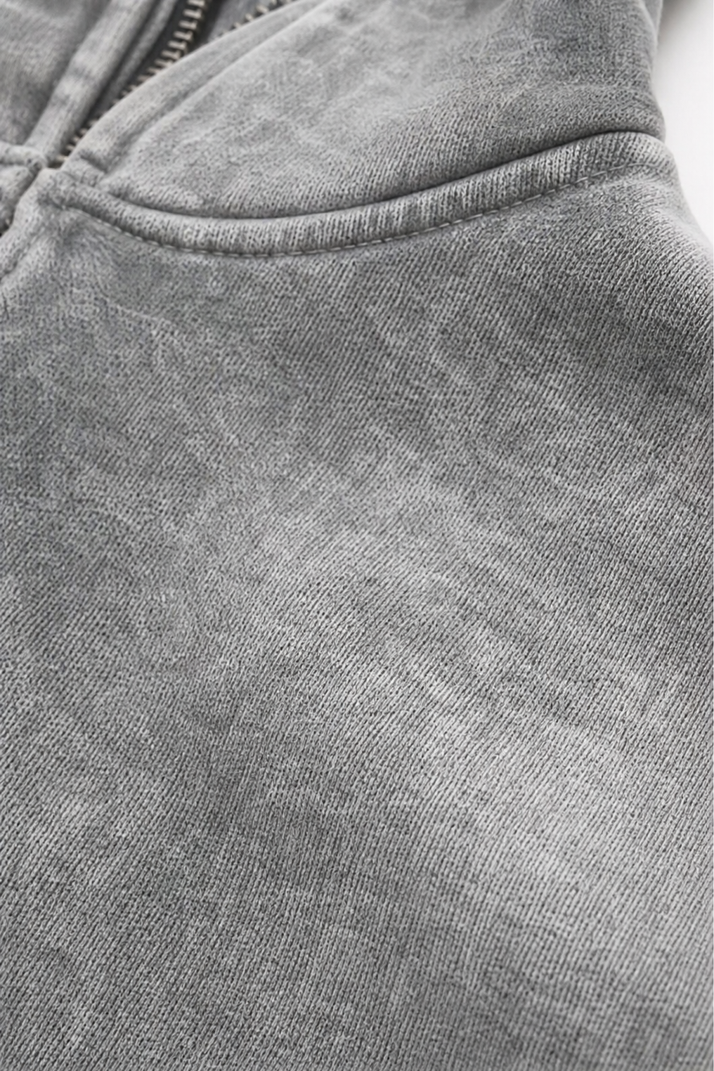 Rethread | Washed Relaxed Zip-Up Hoodie – Bequeme Schnittform für Frauen