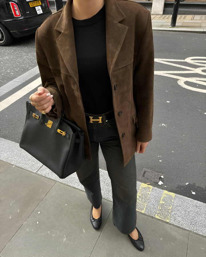 Heike | Eleganter Und Stilvoller Suede Blazer