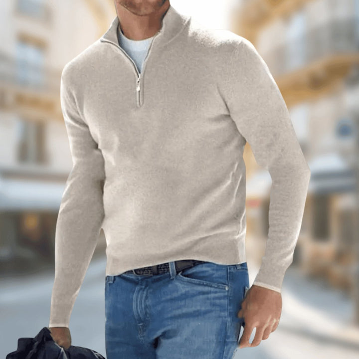 Sebastian | Lightweight Quarter-Zip Knit Pullover for Men