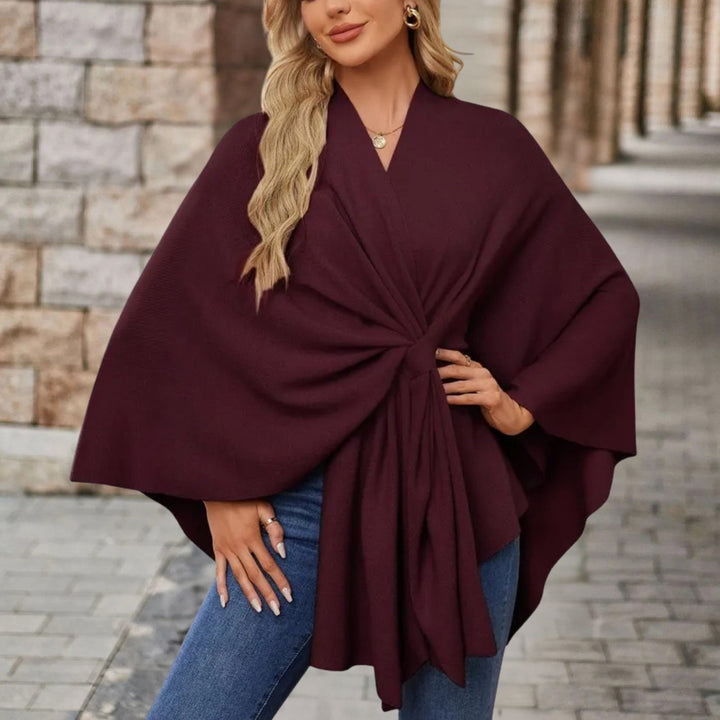 Veronika | Oberteil im Cape-Stil mit Frontknoten für Damen