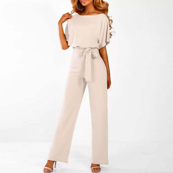 Viola | Damen Jumpsuit – Lässiger Kurzarm-Stil mit Gürtel