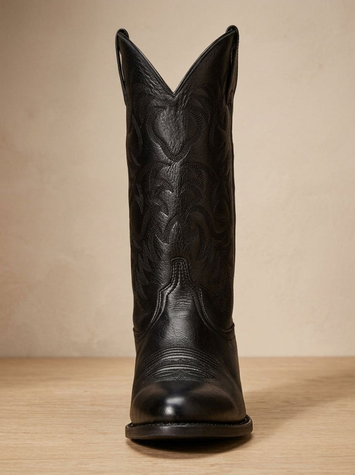 Elfriede | Cowboy Boots – Bestickte Mid-Calf Stiefel für Damen
