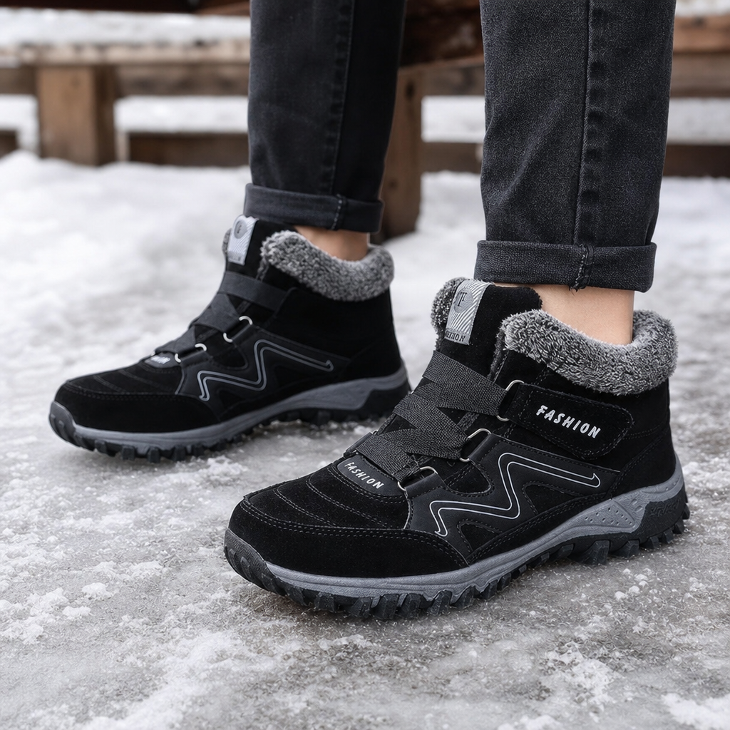 Cozywalk | Fleecefutter Look Non-Slip Ankle Boots für Damen
