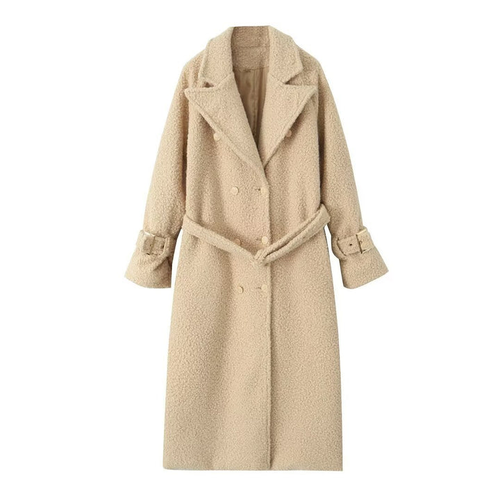 Drune | Langer Teddy-Mantel – Warm und Modern für Damen
