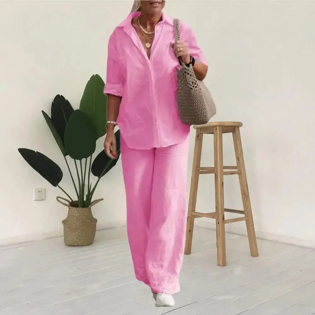 Maria | Airy and Elegant Two-Piece Linen Set