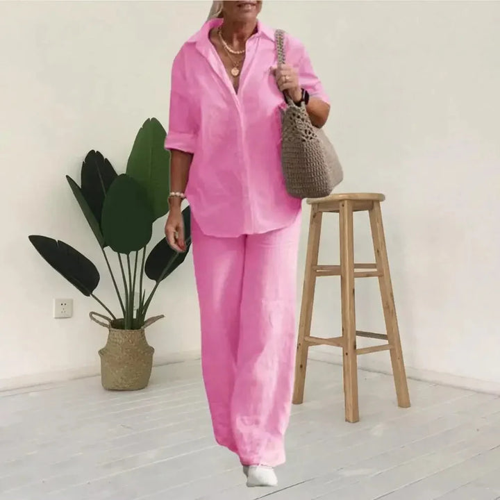Maria | Airy and Elegant Two-Piece Linen Set
