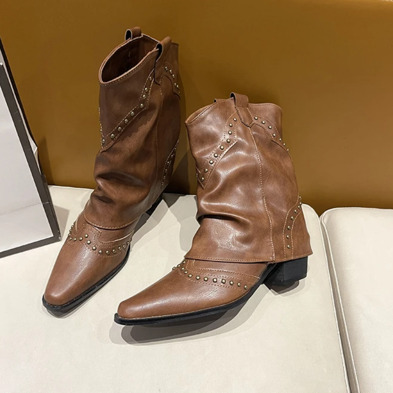 Valentina | Striking Western Boots with Studs for Women