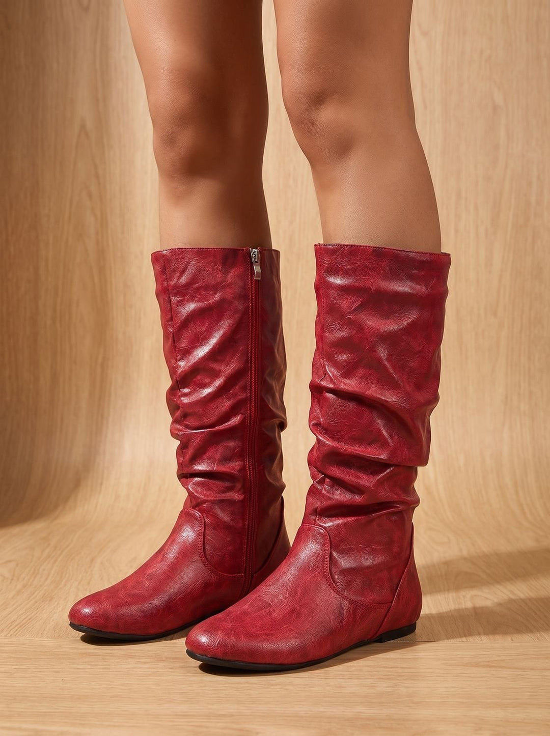 Harper | Slouchy Flat Knee High Boots für Frauen