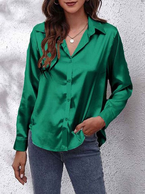 Liora | Seidenhemd – Elegantes Langarmdesign für Frauen