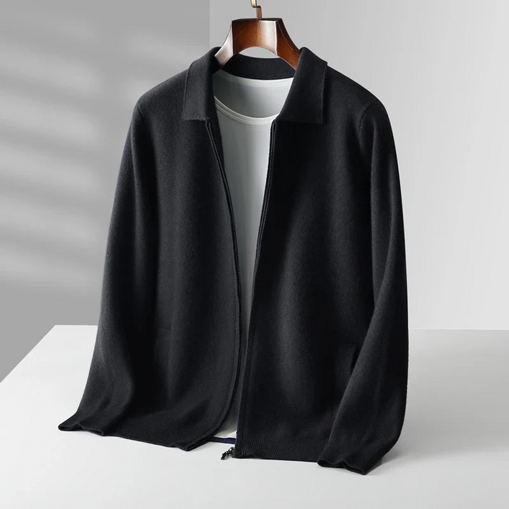 David | Modern and Elegant Men's Cardigan with Zipper