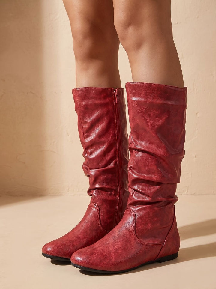 Harper | Slouchy Flat Knee High Boots für Frauen