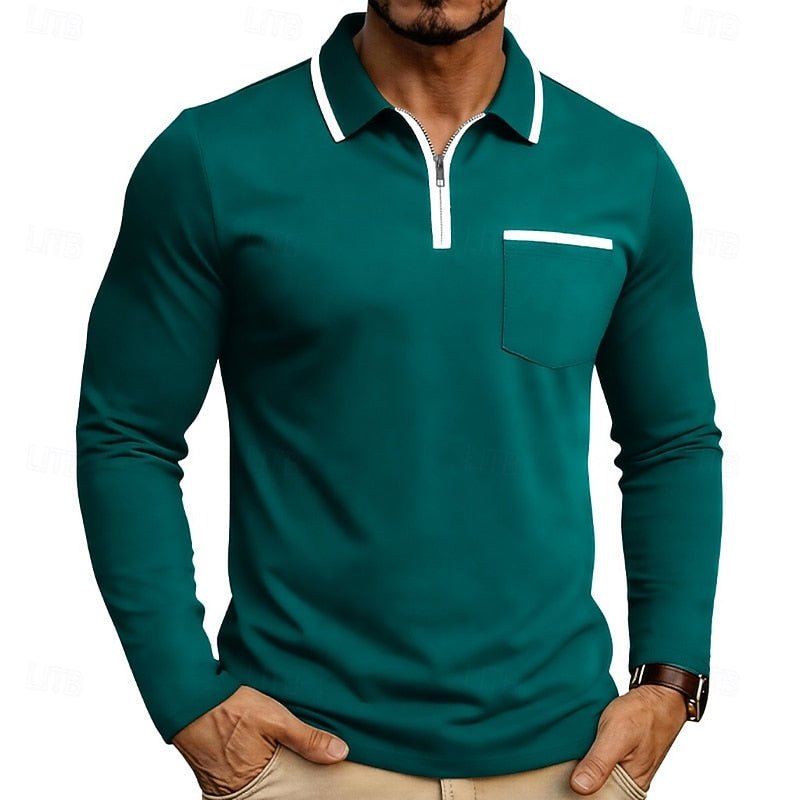 Maurice | Quarter-Zip Polo-Shirt – Eleganter, Modern Fit für Herren