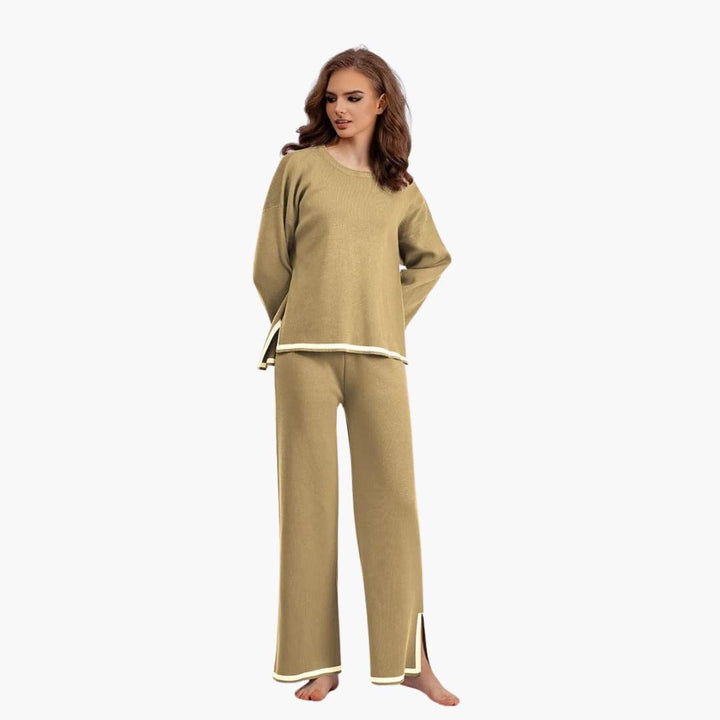 Luna | Two-Piece Set – Long-Sleeve Top and Matching Trousers for Women
