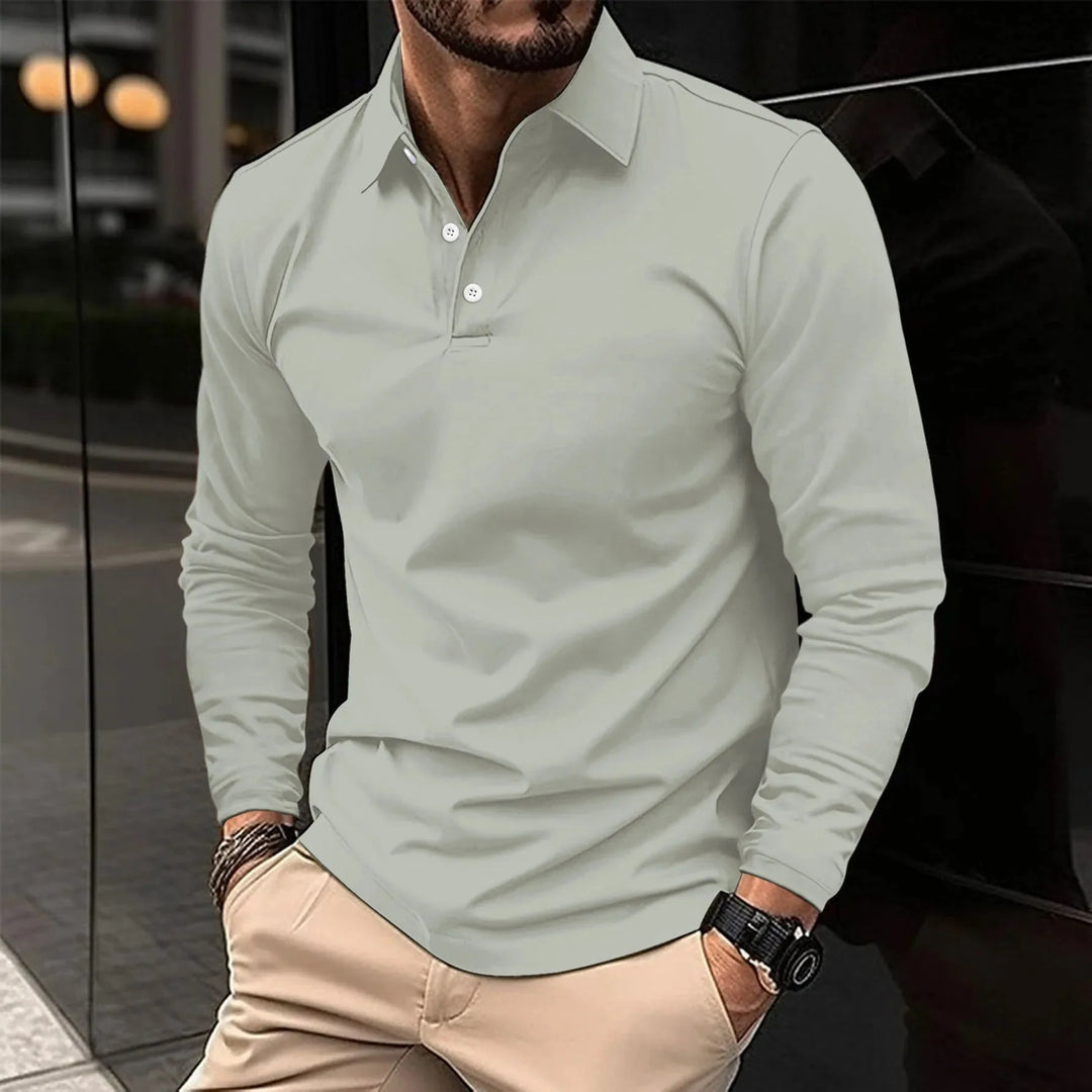 Luca | Polo-Shirt mit langen Ärmeln für Männer