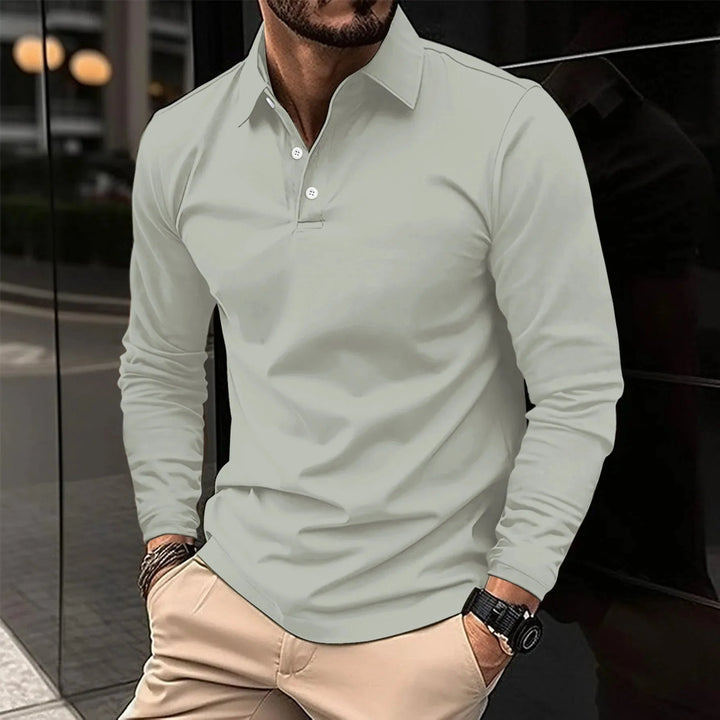 Luca | Polo-Shirt mit langen Ärmeln für Männer