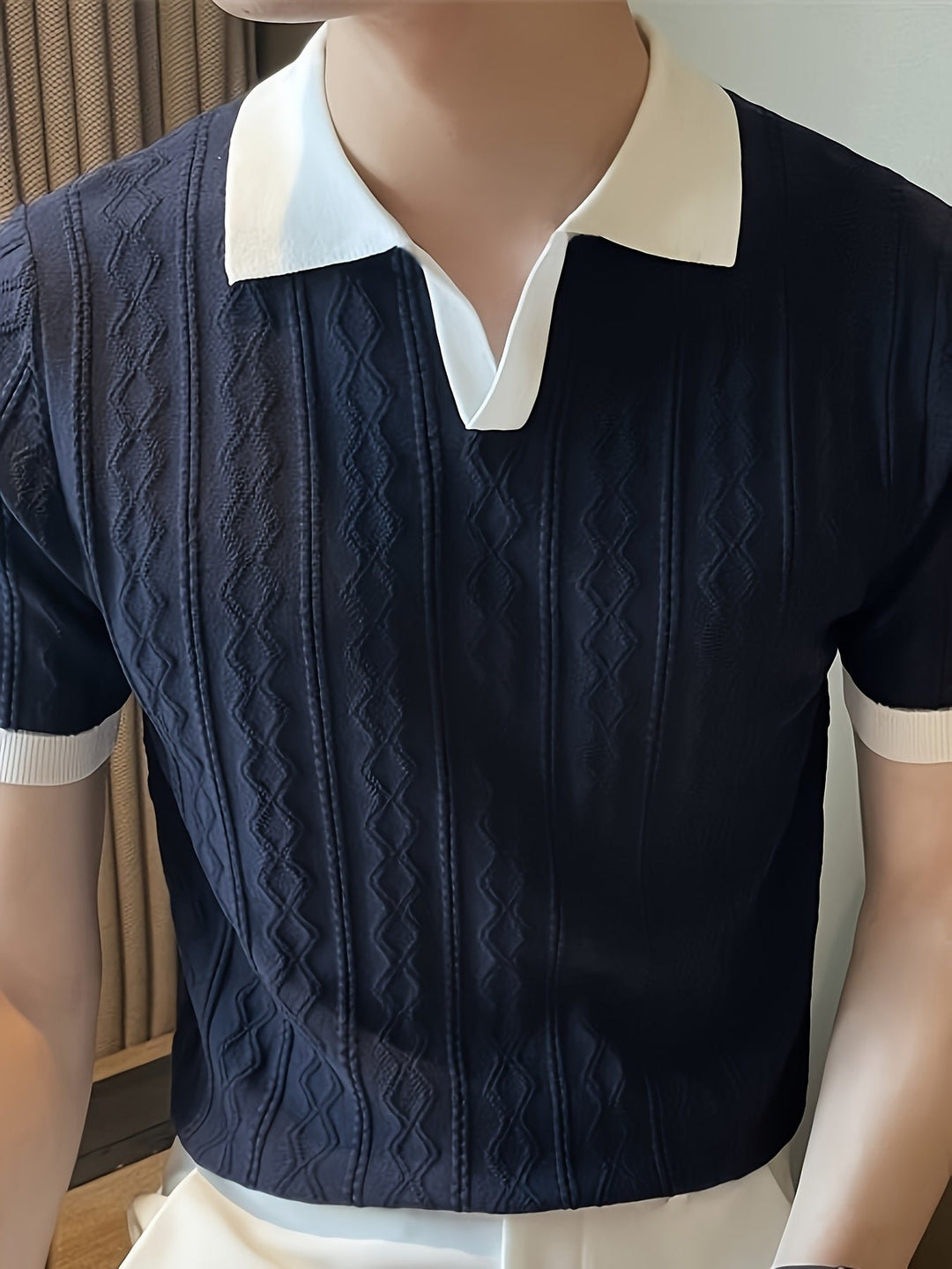 Barrett | Polo-Shirt mit strukturiertem Kontrastkragen