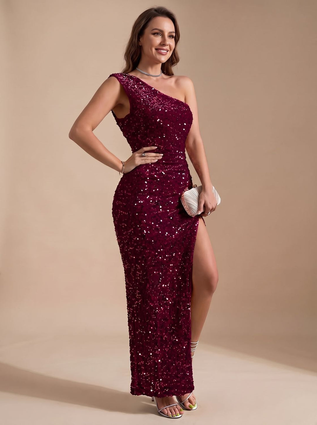 Harper | Maxi Kleid – Funktionsreiches Ein-Schulter-Design für Frauen