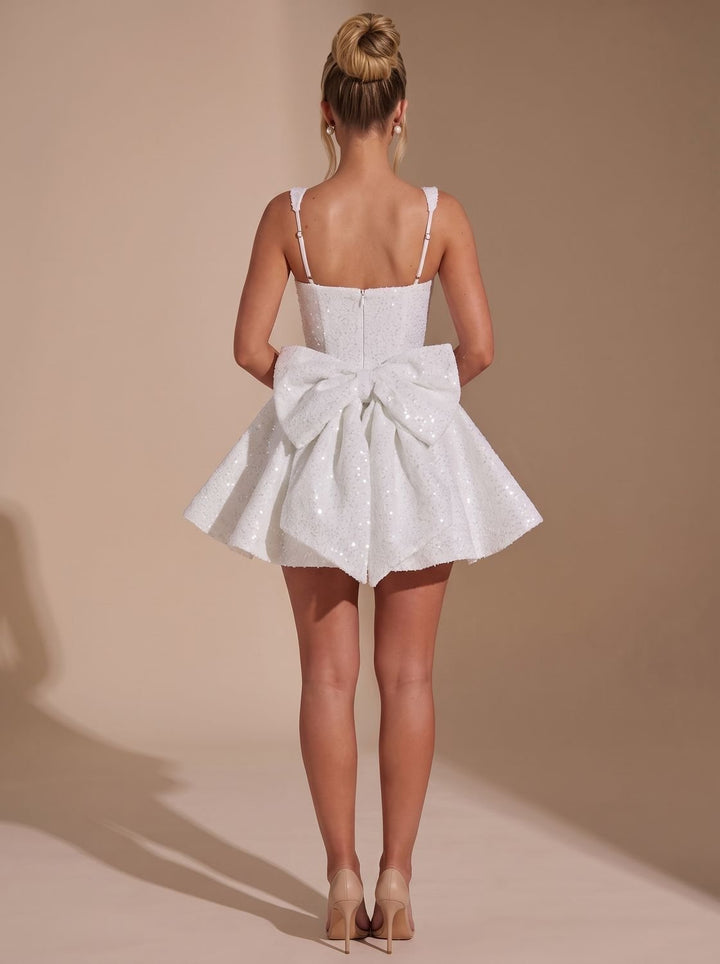 Victoria | Sequin Fit-and-Flare Mini Dress für Frauen