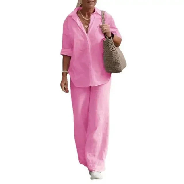Maria | Airy and Elegant Two-Piece Linen Set