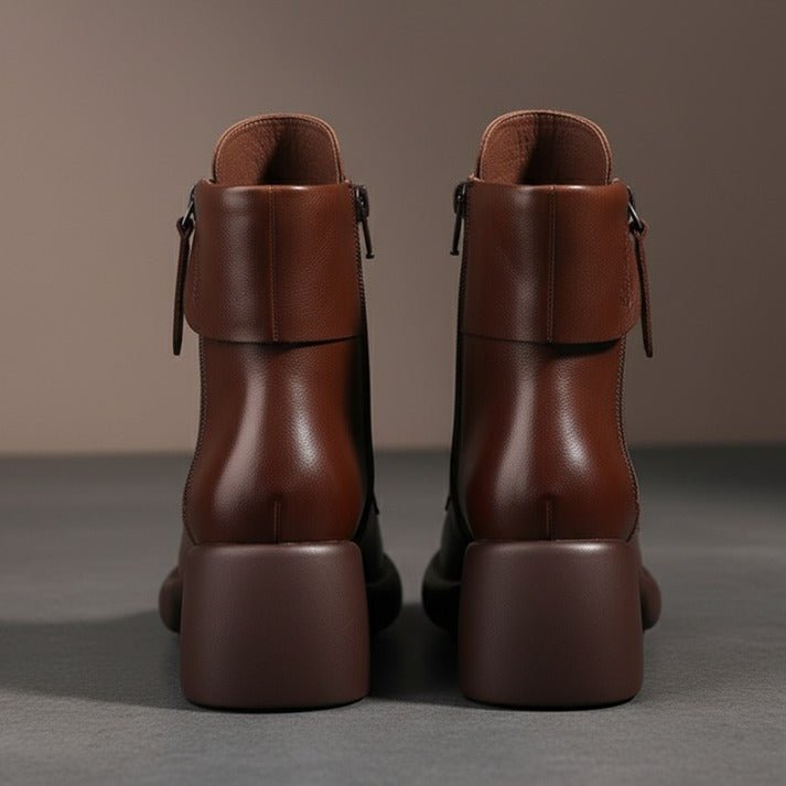 Vintara | Vintage Ankle Boots – Fleece-Lined Komfort für Frauen