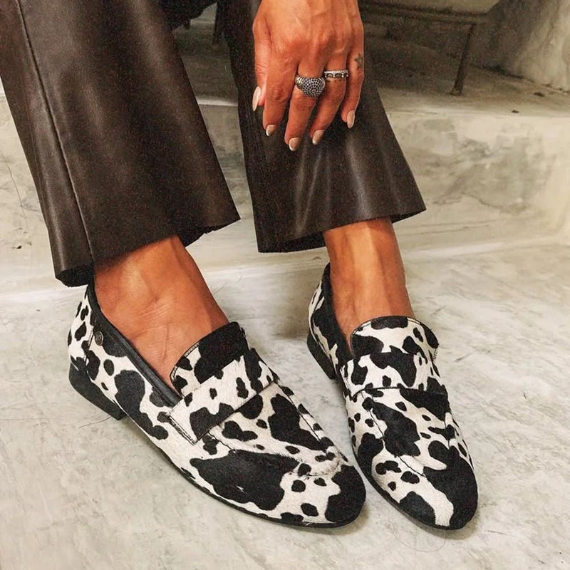 Katharina | Damen Loafer Mit Ausdrucksstarkem Animal-Print