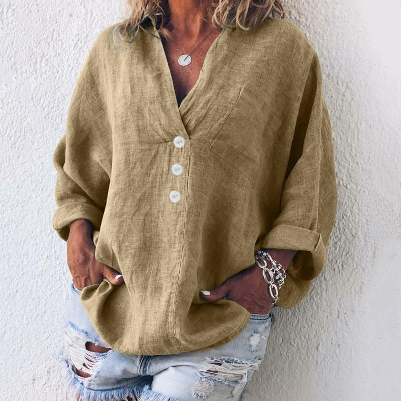 Lucia | Baumwoll-Leinen-Pullover – Stilvoll und Vielseitig für Frauen