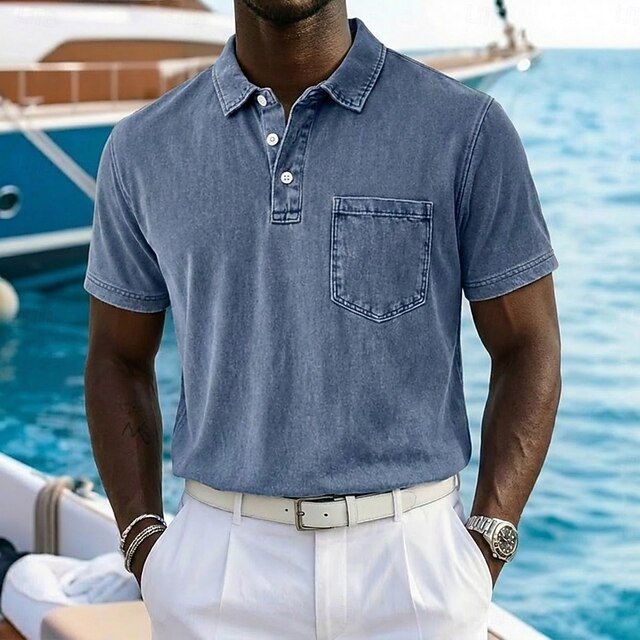 Vincent | Vintage-Washed Polo Shirt – Klassischer Look für Männer
