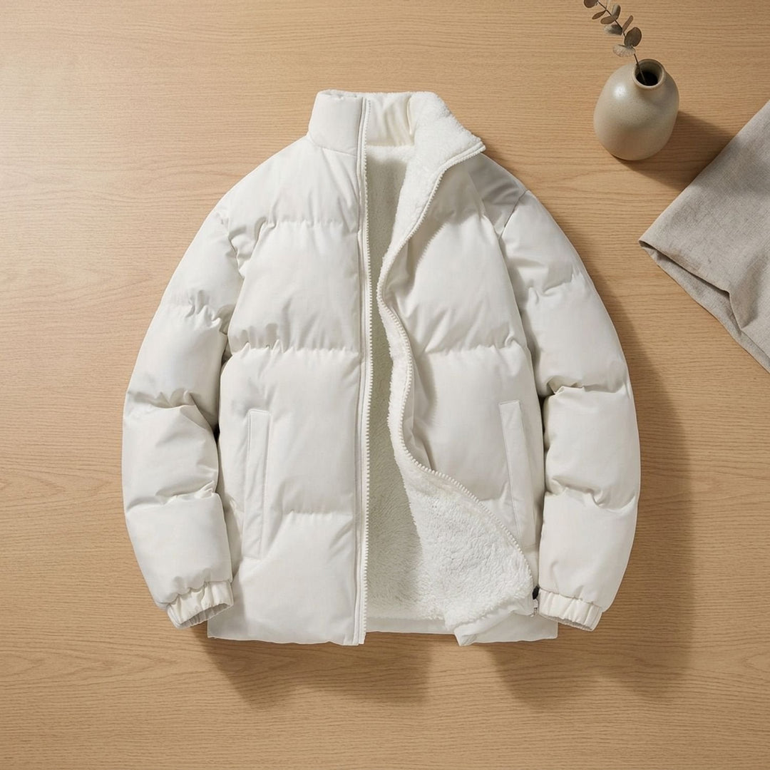 Thomas | Herren Pufferjacke mit Fleecefutter und Stehkragen