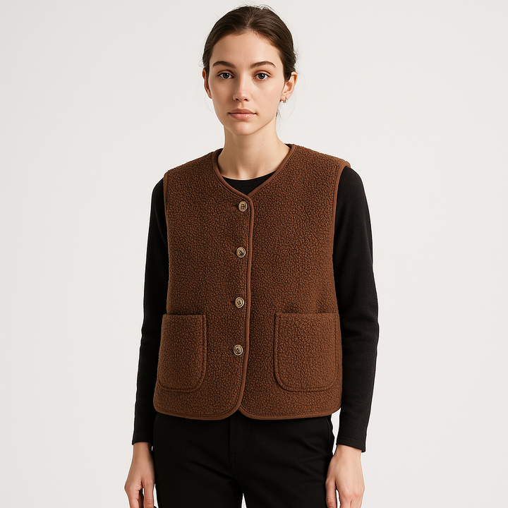 Johanna | Cozy and Modern Women's Teddy Vest