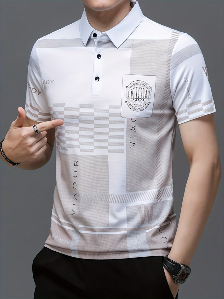 Nicolas | Polo Shirt – Elegantes Colorblock Design für Männer