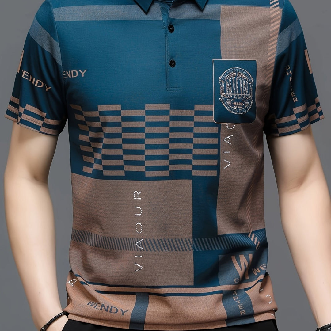Nicolas | Polo Shirt – Elegantes Colorblock Design für Männer