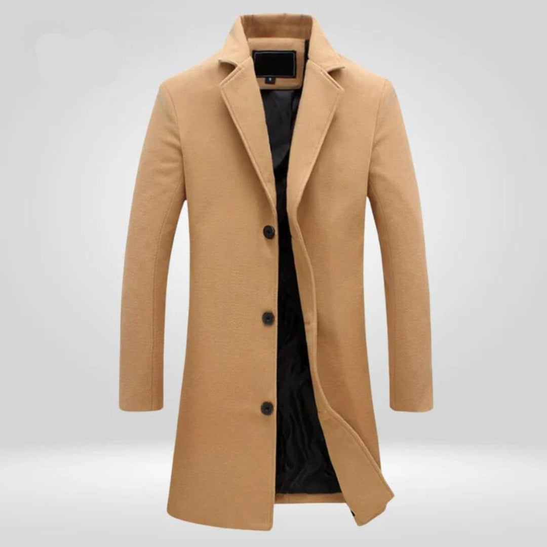 Florian | Wool Coat – Classic Long Winter Style for Men