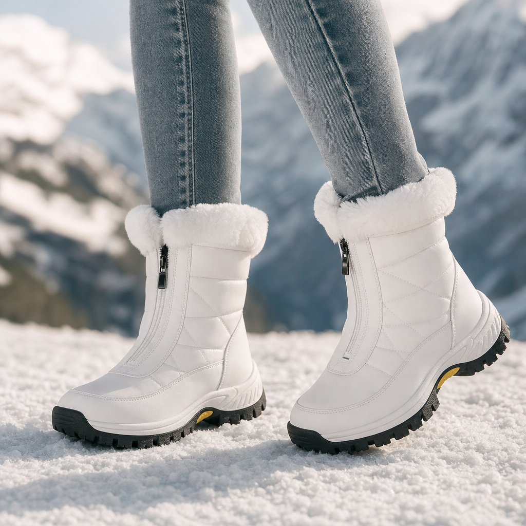 Snowlina | Plüschgefütterte Snowboots – Mid-Calf Design für Damen