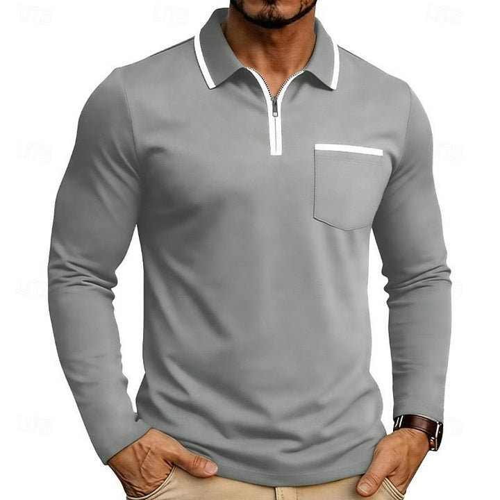 Maurice | Quarter-Zip Polo-Shirt – Eleganter, Modern Fit für Herren