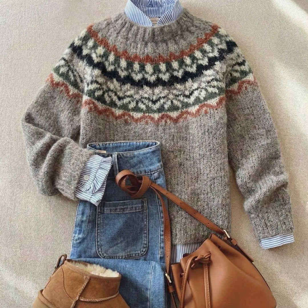 Ella | Strickpullover – Klassisches nordisches Design für Frauen