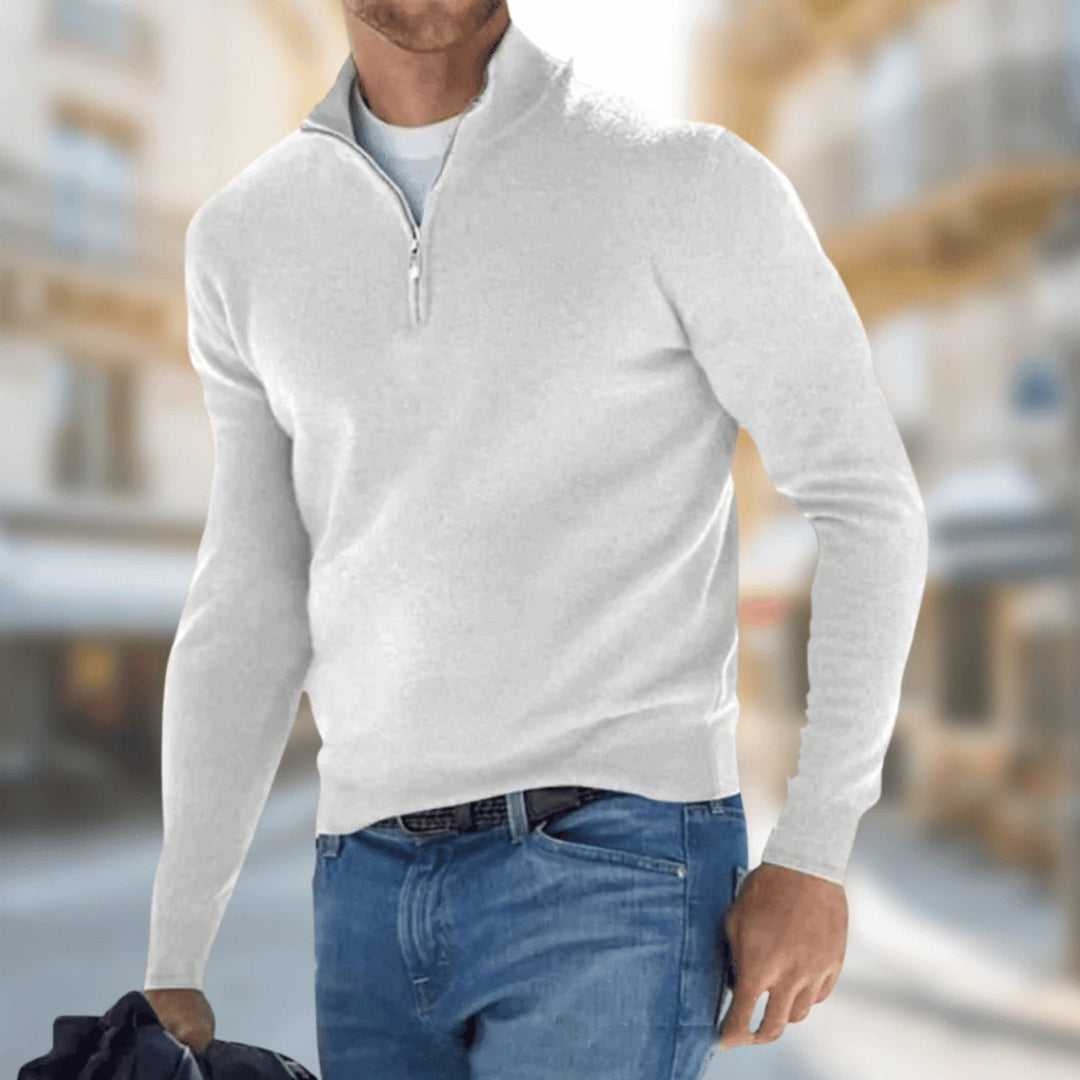 Sebastian | Lightweight Quarter-Zip Knit Pullover for Men