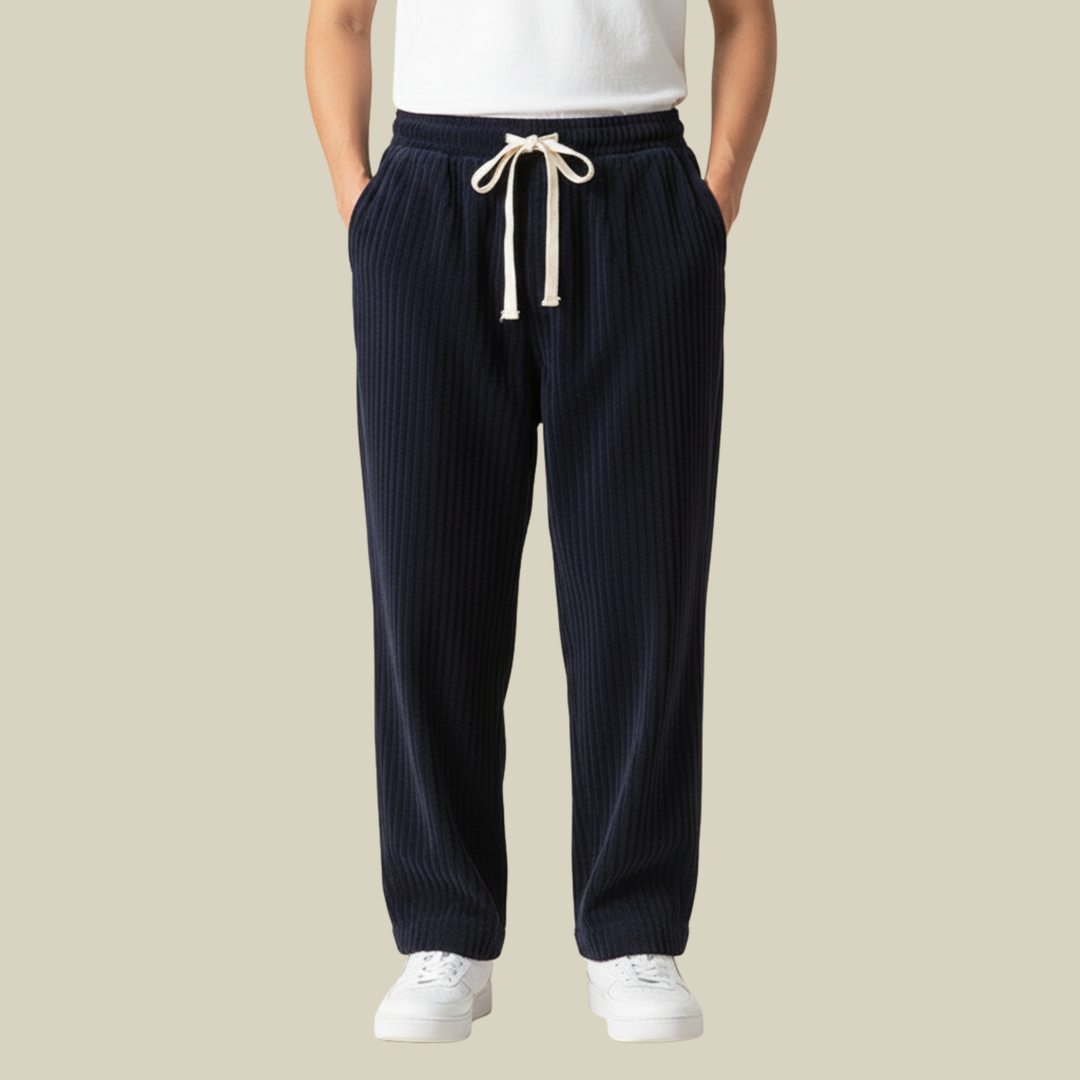 Masaaki | Cordhose – Bequeme Eleganz mit Elastischem Bund